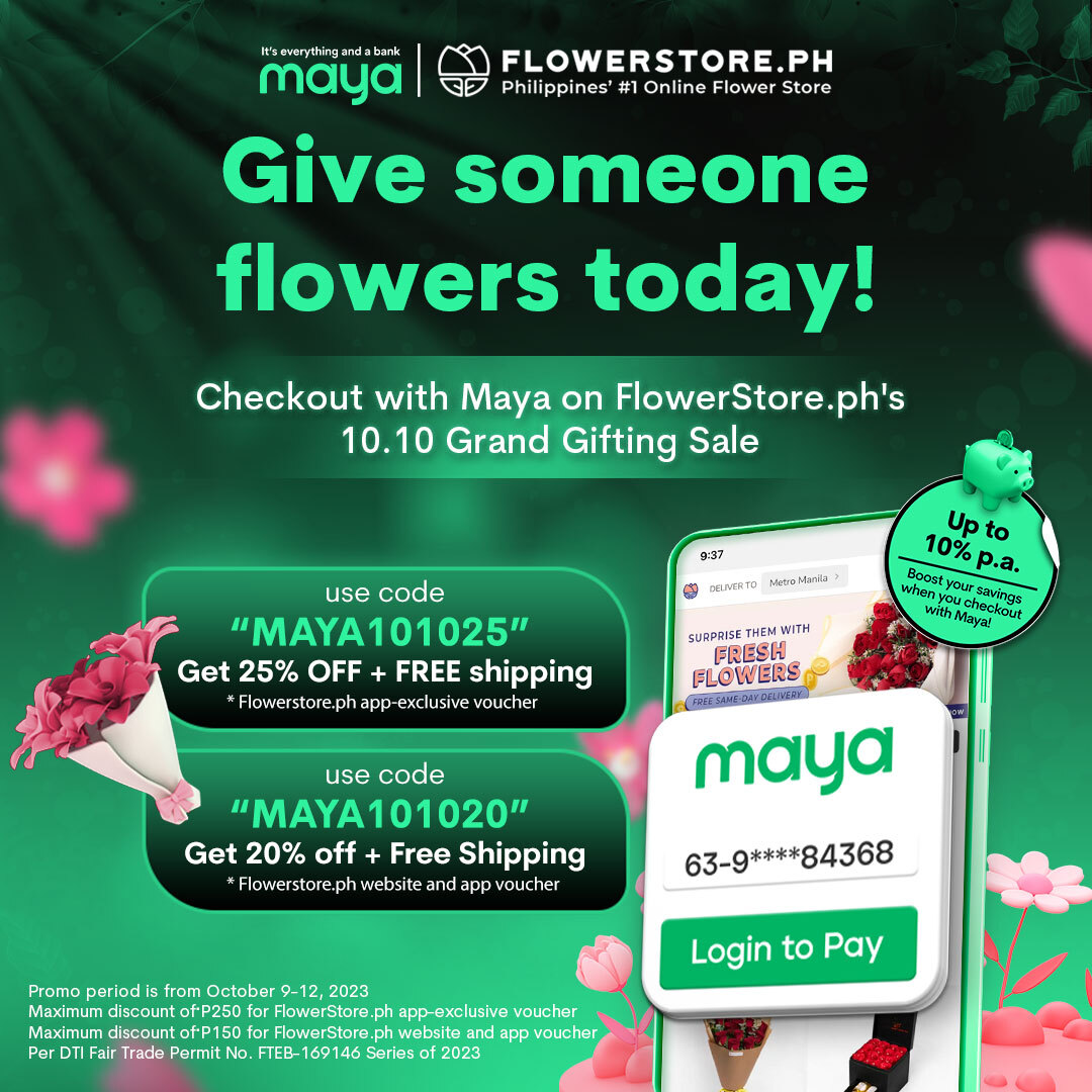 Give someone flowers today from FlowerStore.ph